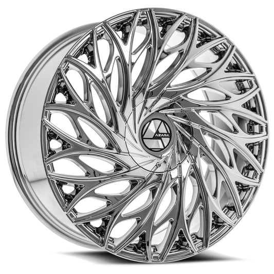 Azara AZA-525 22x9.5 15 Blank 5x/6x Nano Chrome AZA-5252295BL15NC