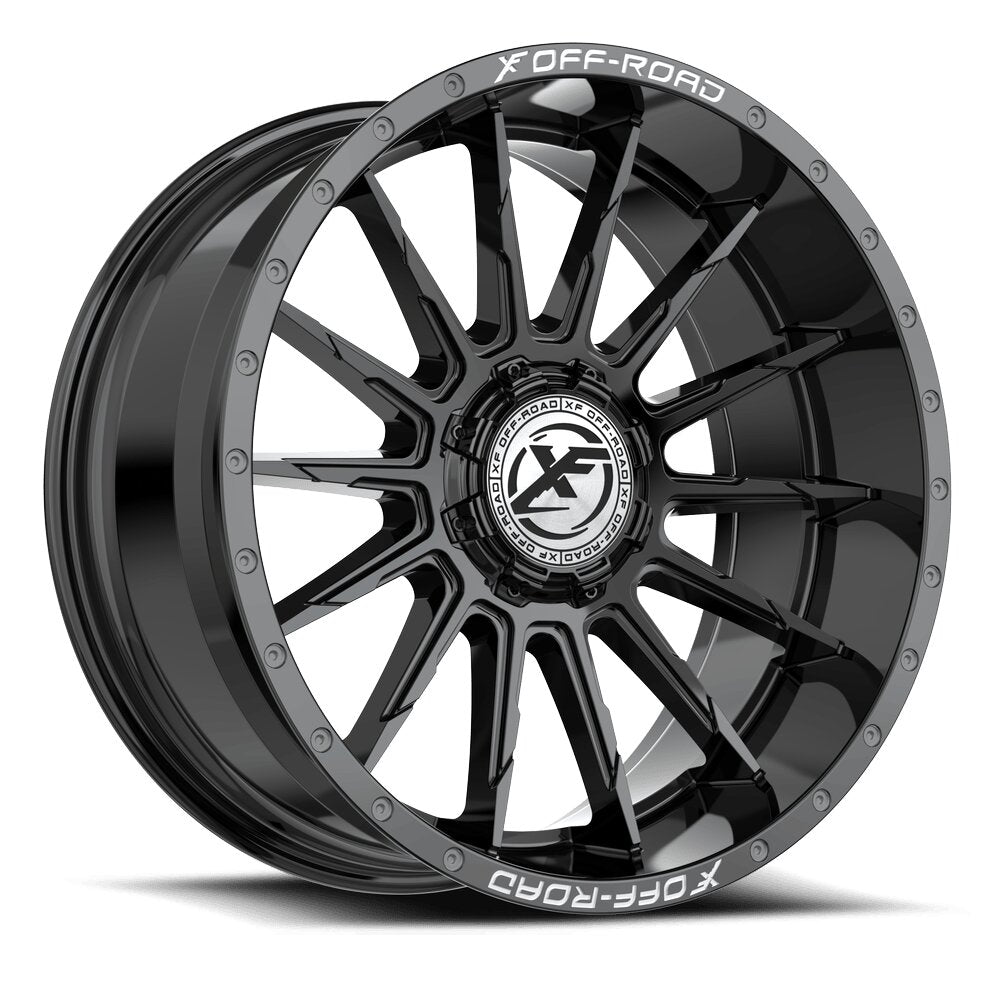 XF Off-Road XF-247 20x10 -12 Blank 5x/6x/Blank 6x Gloss Black XF-24720105X6XBL-12GB-V