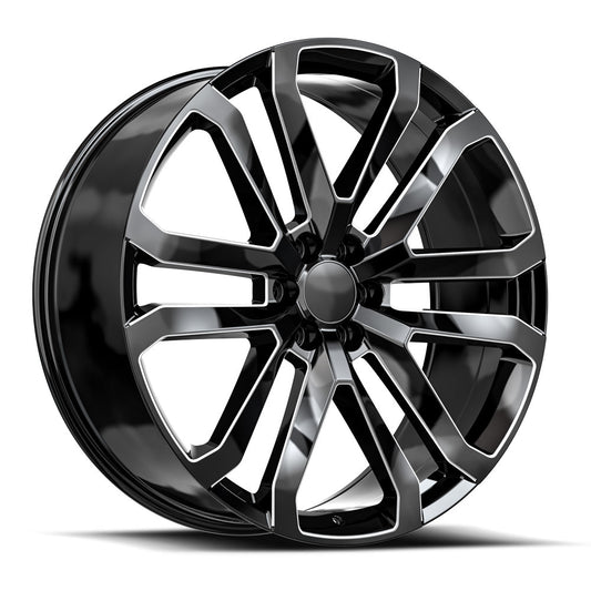 O.E. REVOLUTION D-37 24X10 31 6X139.7 GLOSS BLACK & MILLED