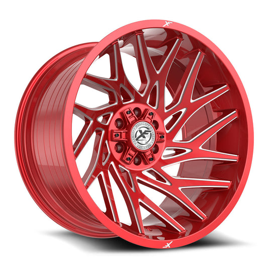 XF Off-Road XF-229 24x12 -44 5x127/5x139.7 Anodized Red & Milled XF-229241251271397-44ARM