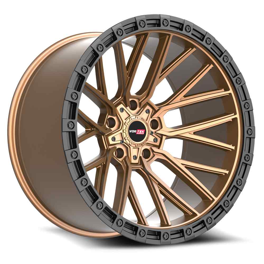 Vortek VRT-608 20x10 -24 5x127/5x139.7 Matte Bronze With Black Bead Ring 608201043-24MZBR