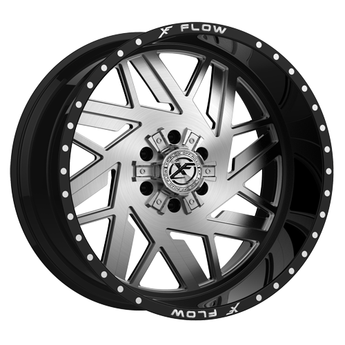 XFX Flow XFX-306 26x14 -76 5x127/5x139.7 Brushed & Milled with Black Lip XFX-N-306261451271397-76GBBRMW