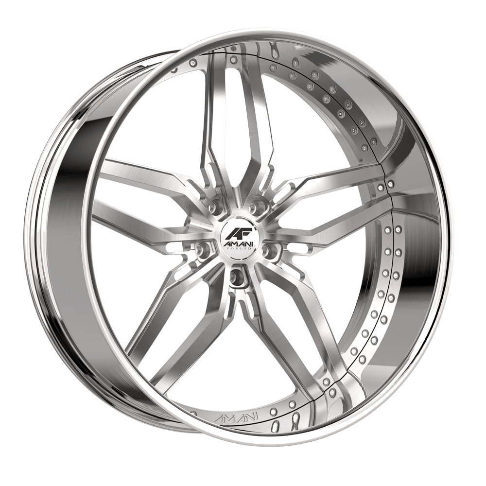 Amani Drift 22x9 / 10 32 / 38 Blank 5x Brush Center Chrome Lip DRI22910254BLFRBCR