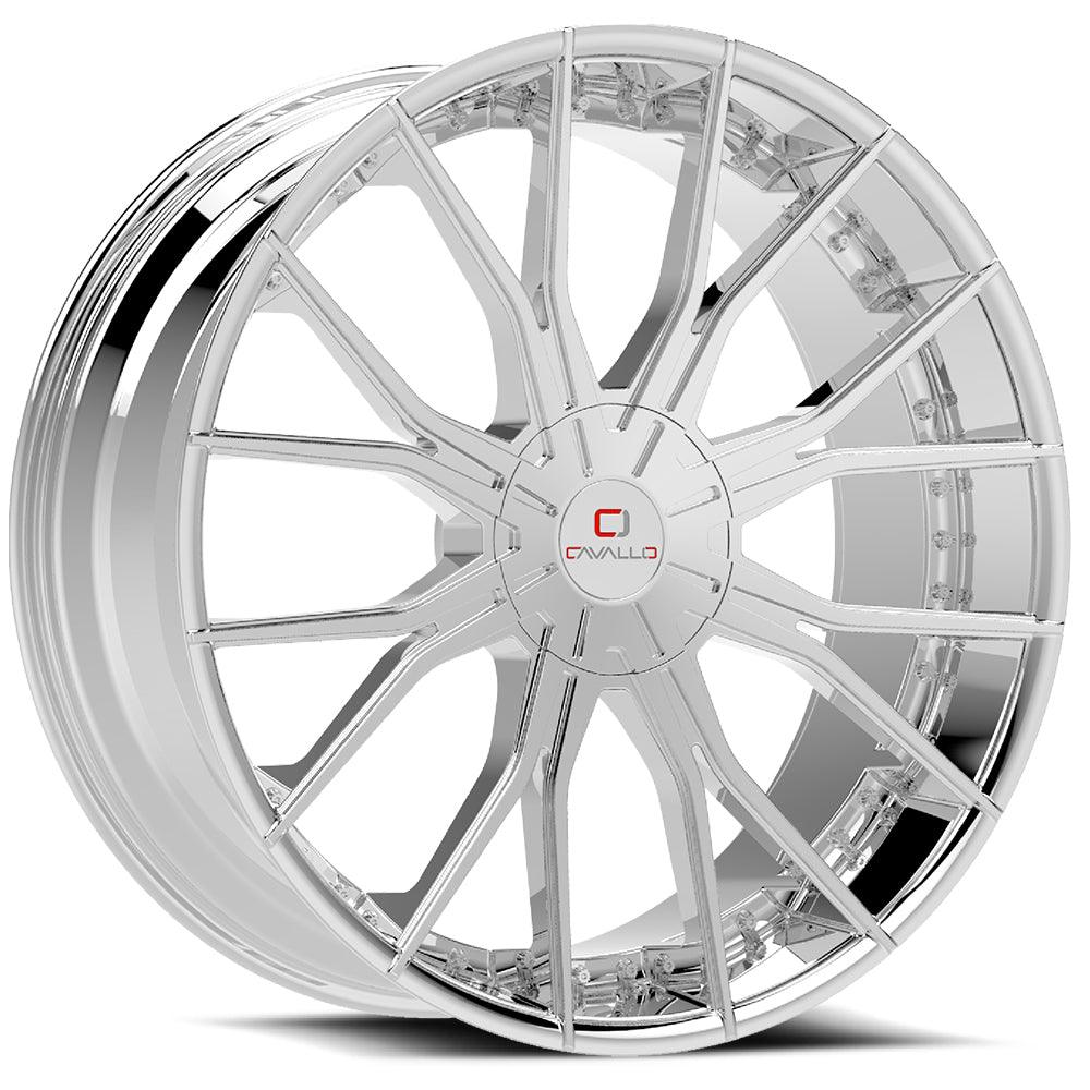 CAVALLO CLV-36 22X8.5 38 5X110/5X114.3 CHROME