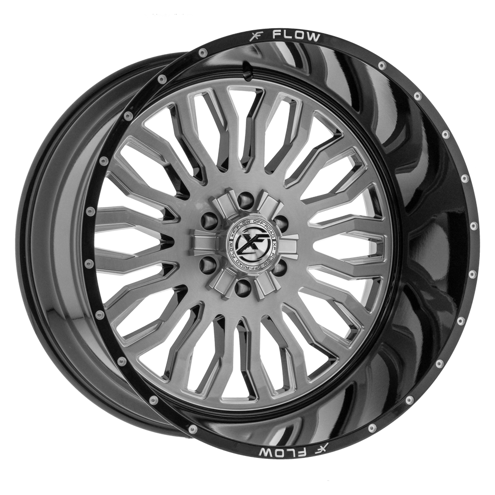 XFX Flow XFX-305 24x14 -76 5x127/5x139.7 Brushed & Milled With Black Lip XFX-305241451271397-76GBBRMW