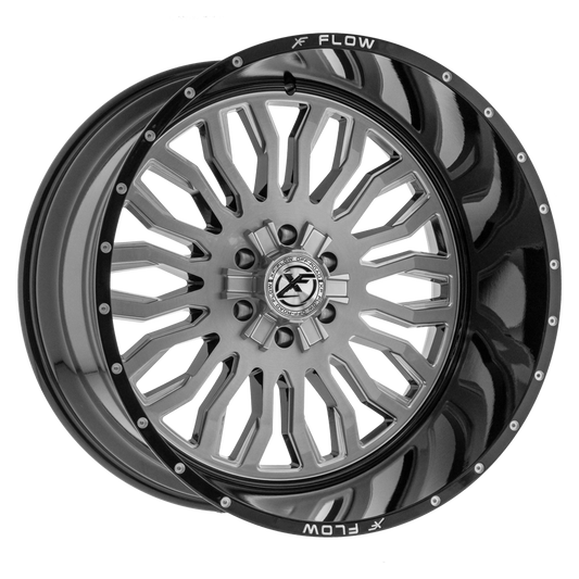 XFX Flow XFX-305 24x14 -76 5x127/5x139.7 Brushed & Milled With Black Lip XFX-305241451271397-76GBBRMW