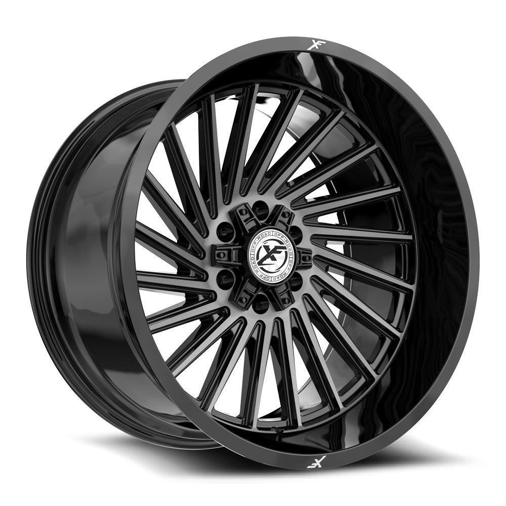 XF Off-Road XF-239 20x10 -12 5x127/5x139.7 Gloss Black & Brushed Double Dark Tint XF-239201051271397-12GBUDT