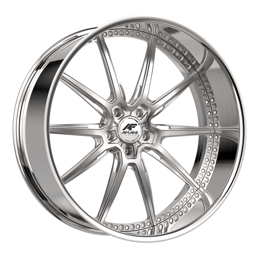 Amani Trackster 22x9 / 10 15 / 20 Blank 5x Brush center Chrome lip TRA2291035BLFRBCR