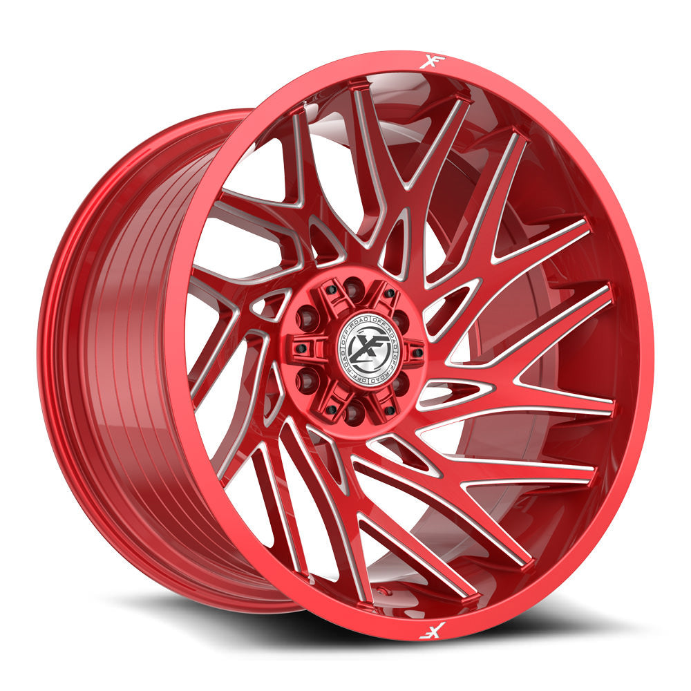 XF Off-Road XF-229 22x10 -18 5x127/5x139.7 Anodized Red & Milled XF-229221051271397-18ARM