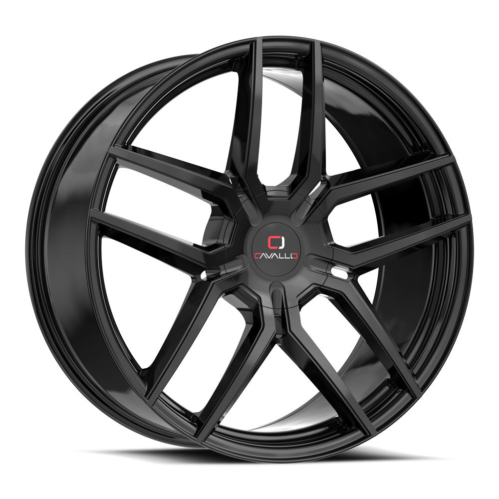 CAVALLO CLV-55 22X9.5 18 BLANK GLOSS BLACK