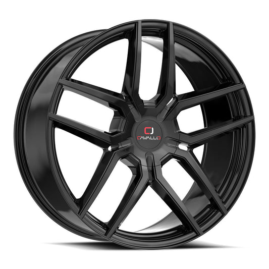 CAVALLO CLV-55 22X9.5 18 BLANK GLOSS BLACK
