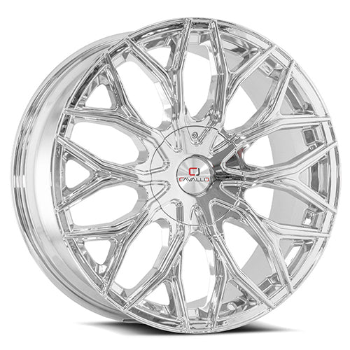 Cavallo CLV-37 24x9 18 Blank 5x/6x Nano Chrome CLV-372490BLANK+18NC