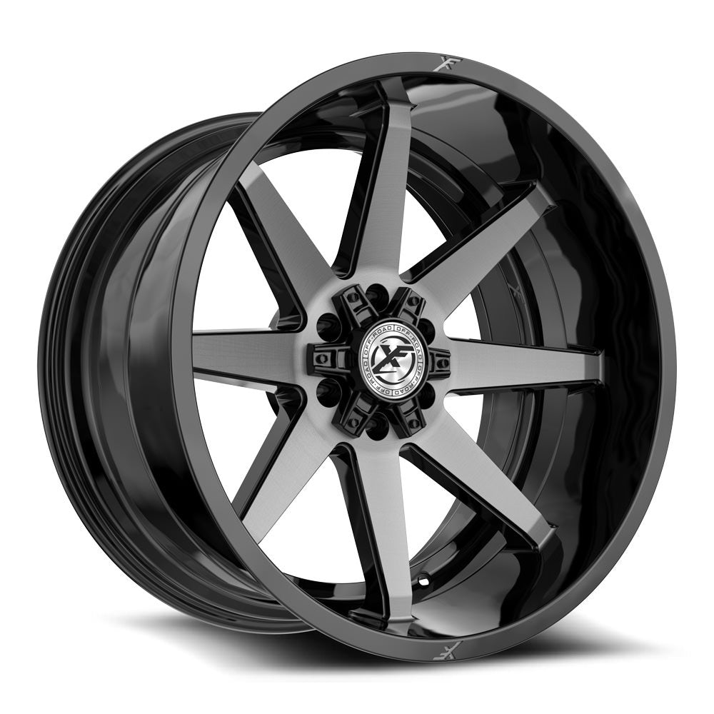 XF Off-Road XF-236 20x10 -12 6x135/6x139.7 Gloss Black & Brushed Double Dark Tint XF-236201061351397-12GBUDT