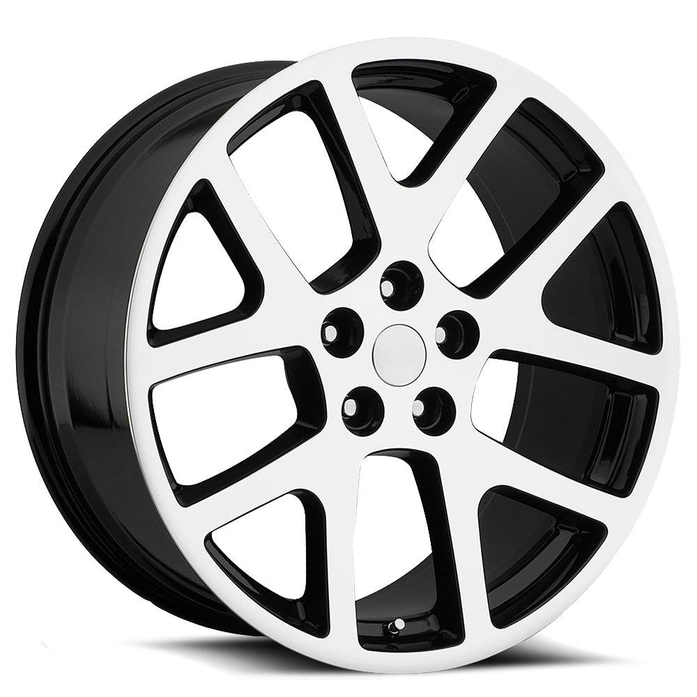 O.E. REVOLUTION 107 24X10 18 5X115 GLOSS BLACK & MACHINED