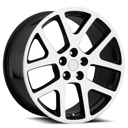 O.E. REVOLUTION 107 24X10 18 5X115 GLOSS BLACK & MACHINED