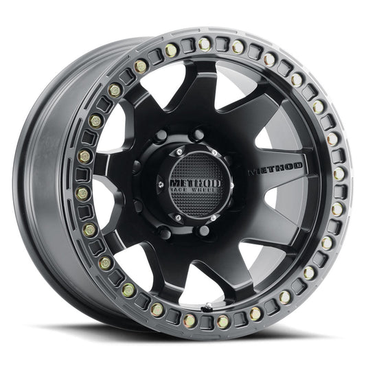Method 108 17x9 8x165.1 (8x6.5) -44mm Beadlock Matte Black MR10879080544B