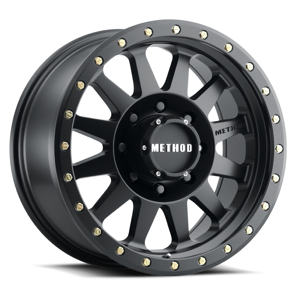Method 304 16x8 8x165.1 (8x6.5) 0mm Double Standard Matte Black MR30468080500