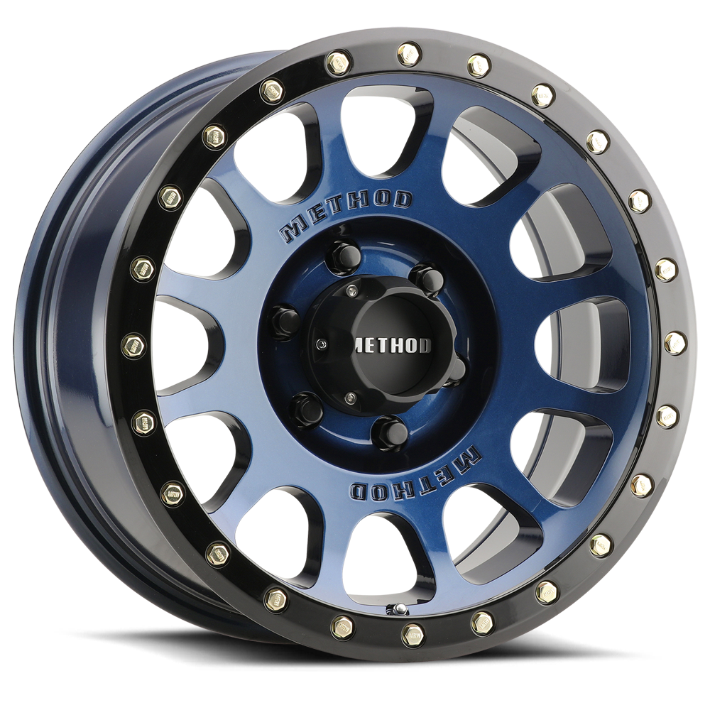 Method 305 18x9 6x135 18mm NV Gloss Bahia Blue - Gloss Black Lip ZMR30589016618