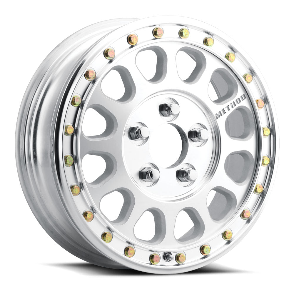 Method 401-R 15x5 4x136 43mm UTV Beadlock High Offset Machined - Raw MR40155047346B2