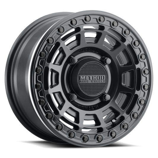 Method 415 15x7 4x136 38mm UTV Beadlock Double Black MR415570471052B