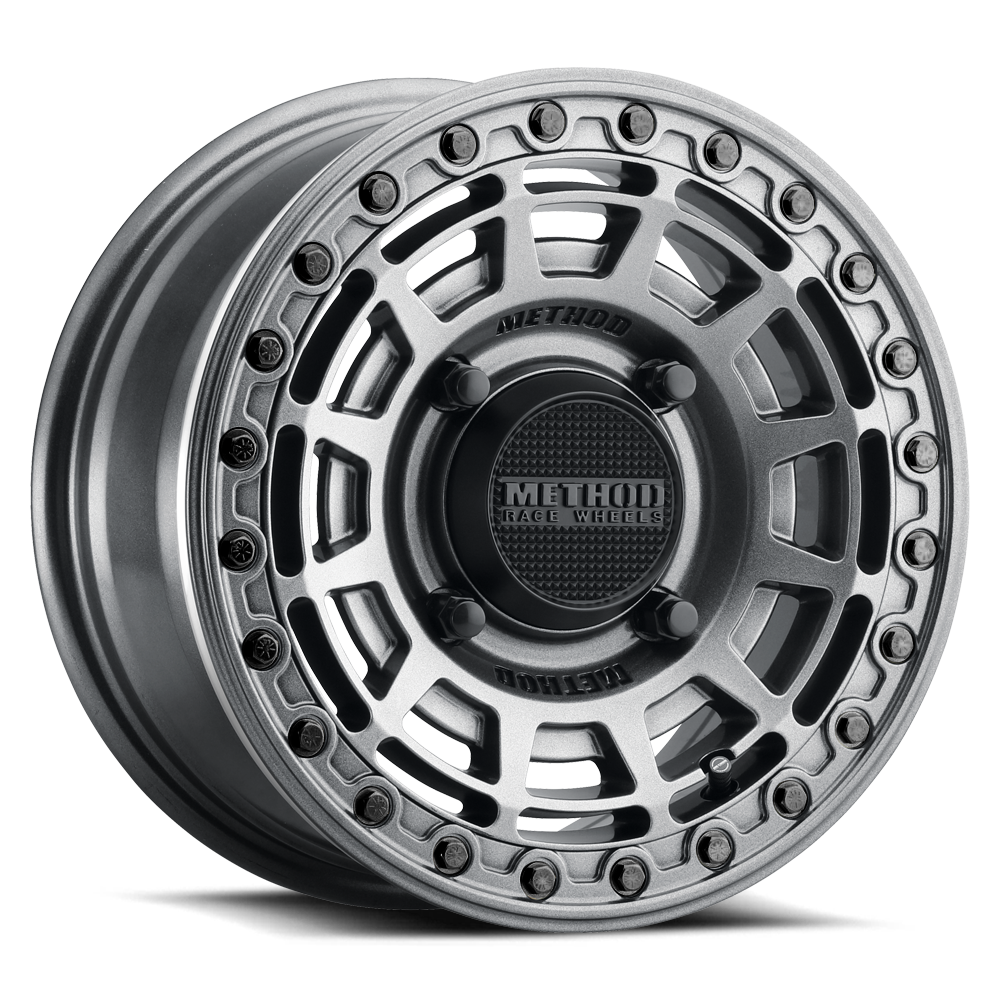 Method 415 15x7 4x156 38mm UTV Beadlock Gloss Graphite - Gloss Graphite Ring MR415570461252B