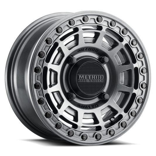 Method 415 15x7 4x156 38mm UTV Beadlock Gloss Graphite - Gloss Graphite Ring MR415570461252B