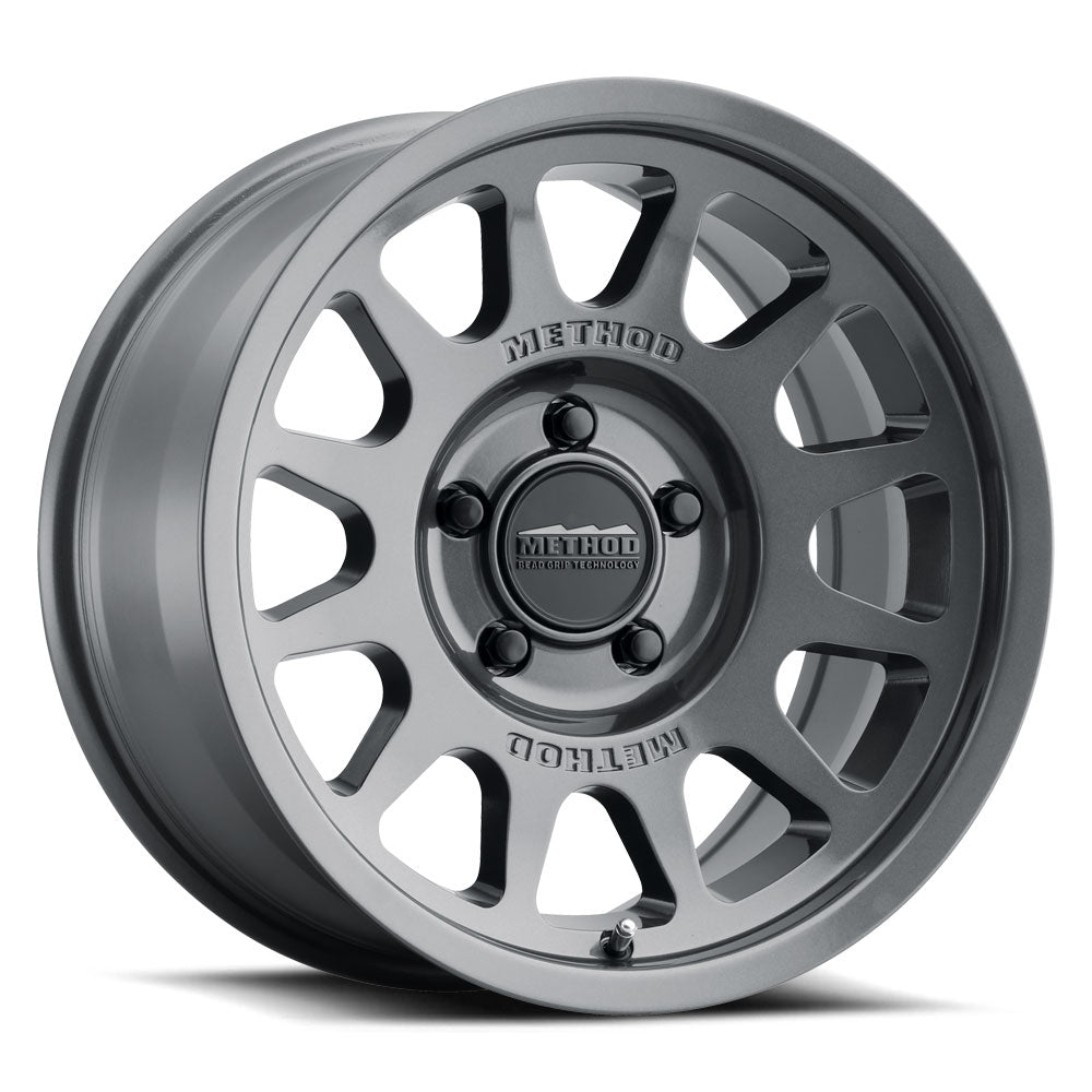 Method 703 15x7 5x100 15mm Gloss Titanium MR70357051815