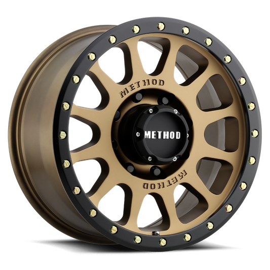 Method 305 20x9 8x165.1 (8x6.5) 18mm NV Method Bronze - Matte Black Lip MR30529080918