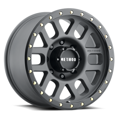 Method 309 18x9 8x180 18mm Grid Titanium - Matte Black Lip MR30989088818