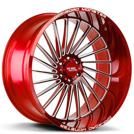 OFF ROAD MONSTER M27 M27 26X12 NEG 44MM BLANK CANDY RED MILLED | M27612000N44RML