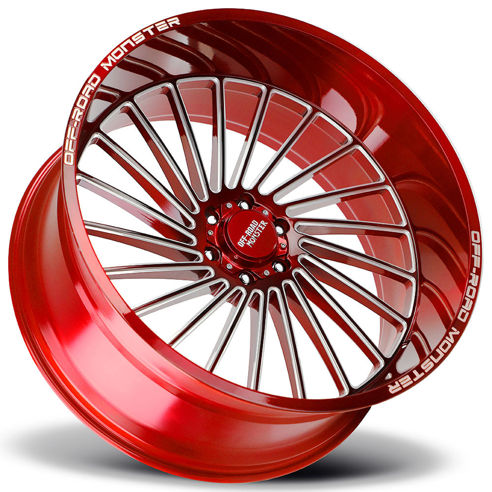 OFF ROAD MONSTER M27 M27 26X12 NEG 44MM BLANK CANDY RED MILLED | M27612000N44RML