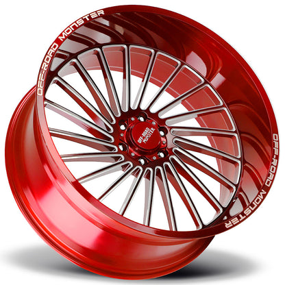 OFF ROAD MONSTER M27 M27 26X12 NEG 44MM BLANK CANDY RED MILLED | M27612000N44RML