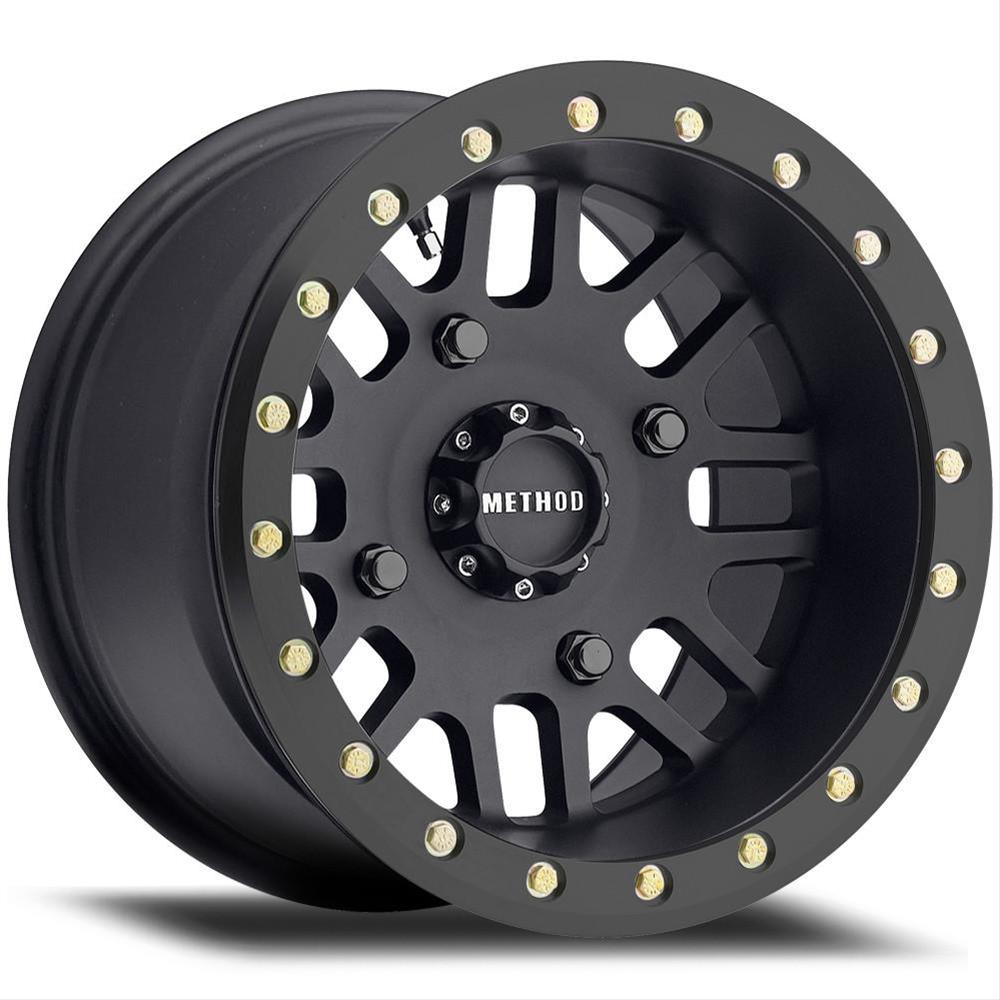 Method 406 14x8 4x156 -2mm UTV Beadlock Matte Black MR40648046544B