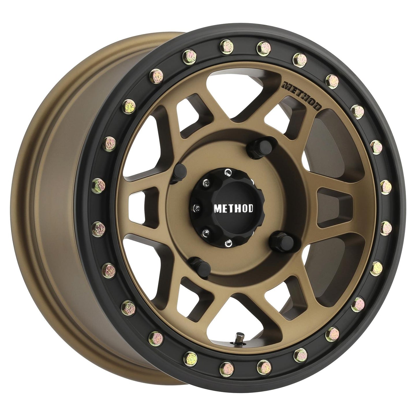 Method 405 15x7 4x156 13mm UTV Beadlock Method Bronze - Matte Black Lip MR40557046943B