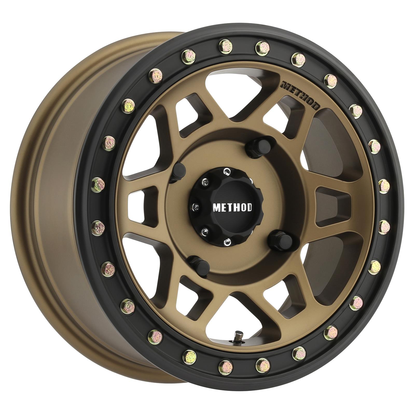 Method 405 15x7 4x156 38mm UTV Beadlock Method Bronze - Matte Black Lip MR40557046952B