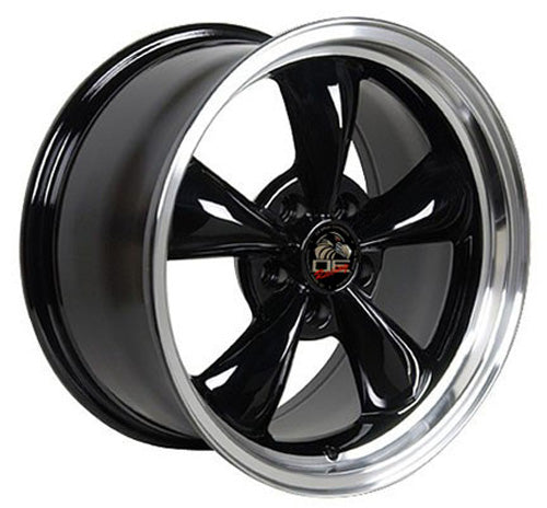 17" Replica Wheel FR01 Fits Ford Mustang Bullitt 17x8 Black Wheel