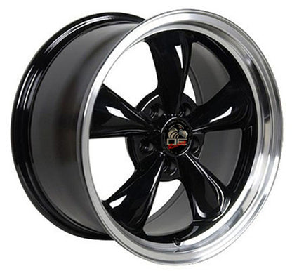 17" Replica Wheel FR01 Fits Ford Mustang Bullitt 17x8 Black Wheel