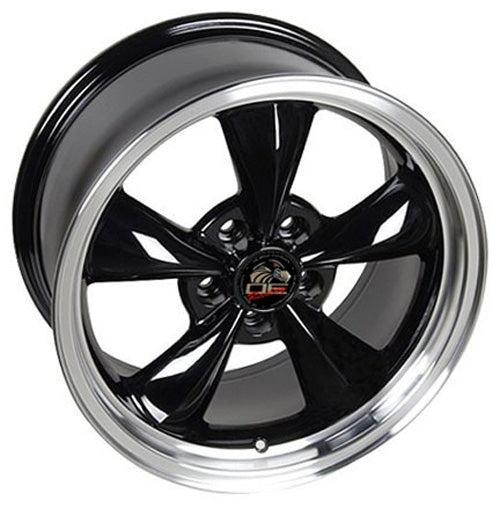 17" Replica Wheel FR01 Fits Ford Mustang Bullitt 17x8 Black Wheel