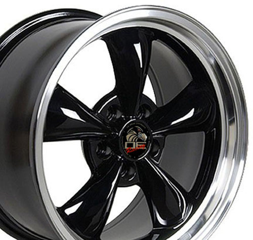 17" Replica Wheel FR01 Fits Ford Mustang Bullitt 17x8 Black Wheel