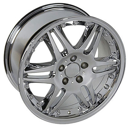 18" Replica Wheel MB09 Fits Mercedes Benz C Class 18x8.5 Chrome Wheel