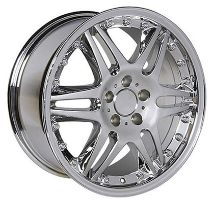 18" Replica Wheel MB09 Fits Mercedes Benz C Class 18x8.5 Chrome Wheel