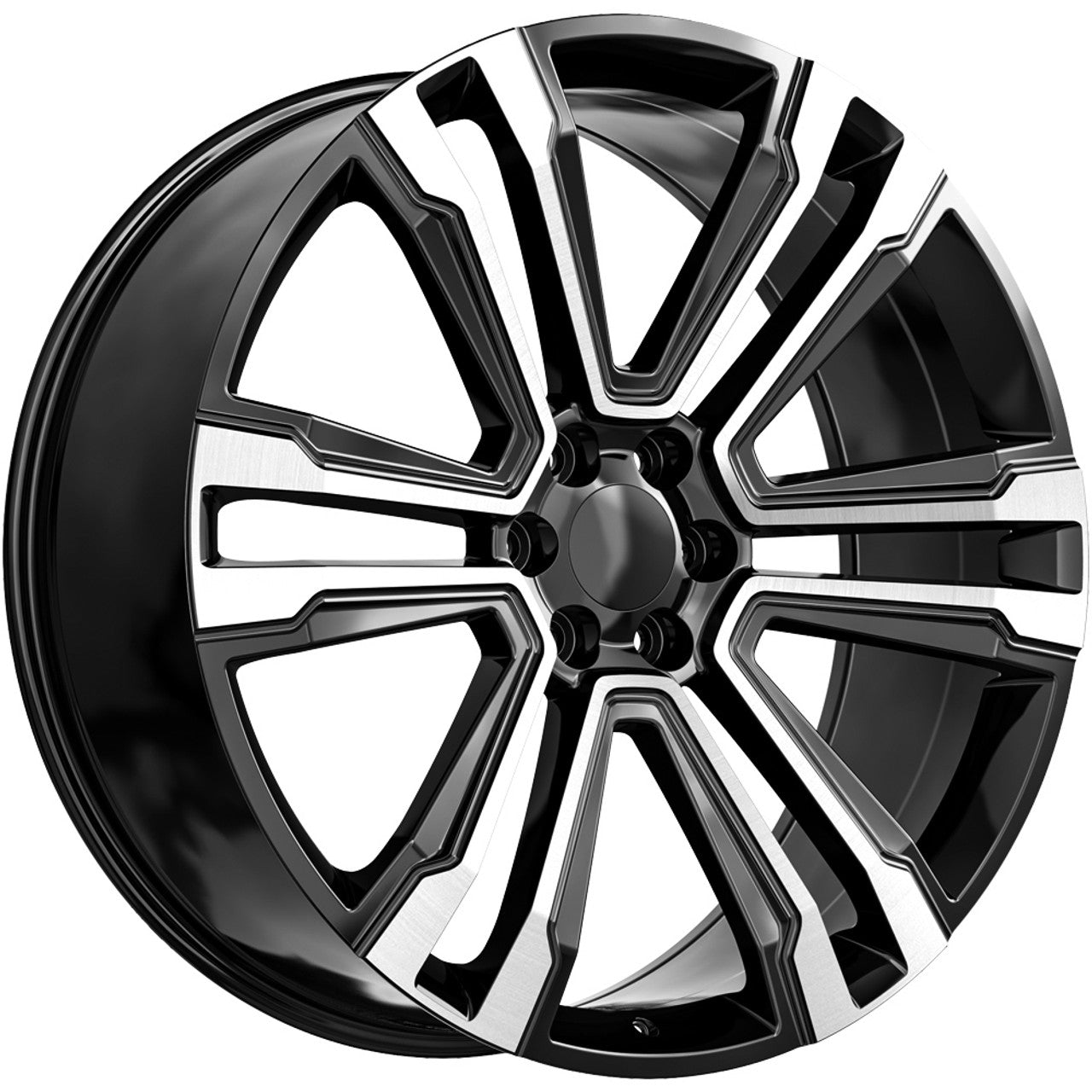 O.E. REVOLUTION G-10 22X9 31 6X139.7 GLOSS BLACK & MACHINED