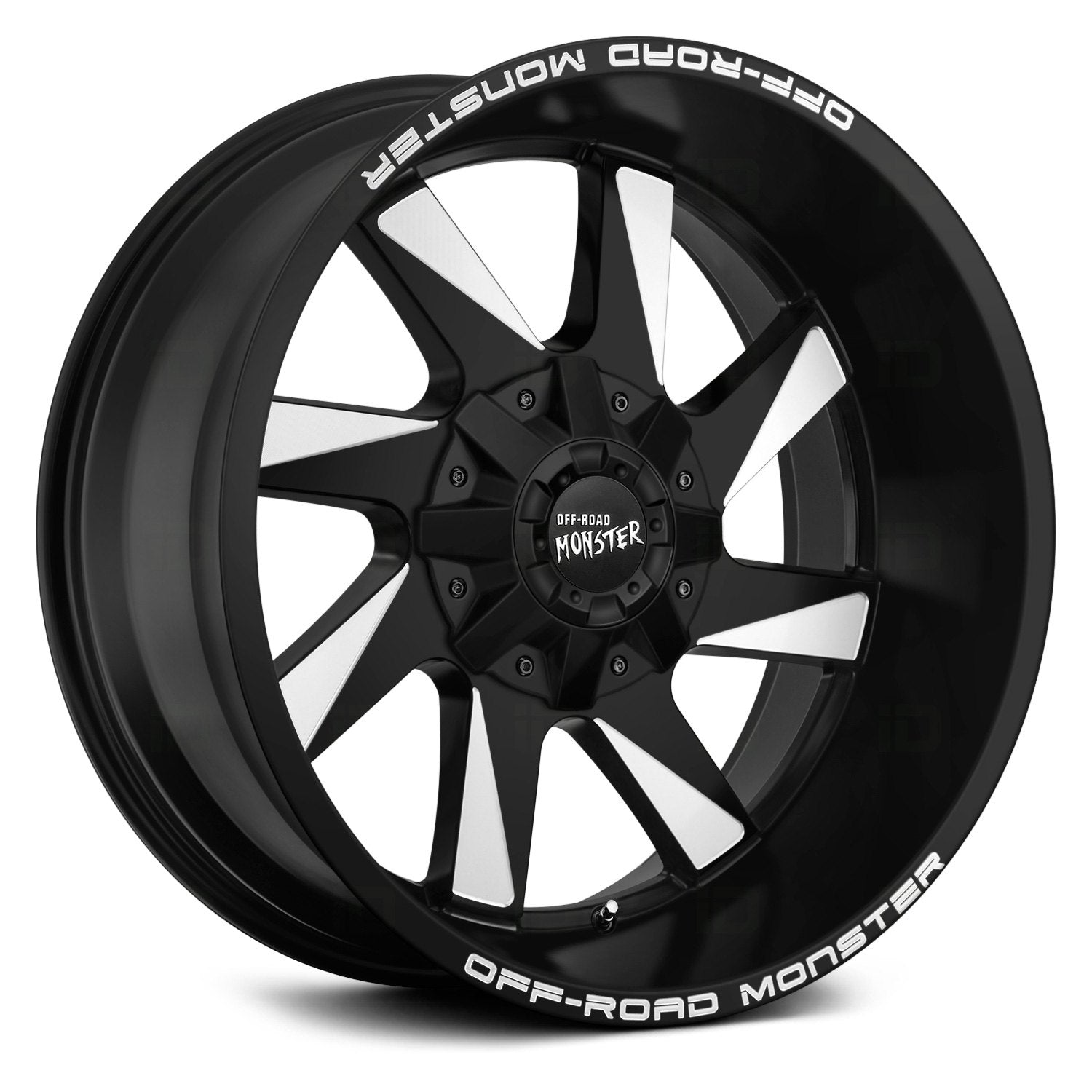 OFF ROAD MONSTER M80 M80 22X12 NEG 44MM 5X127/5X139.7 FLAT BLACK MILLED | M80212527N44BML