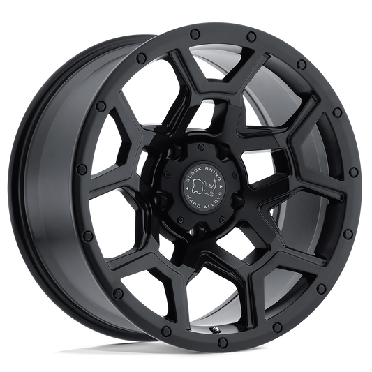 Black Rhino Hard Alloys OVERLAND - 18x9.5 -18mm 6x139.7 MATTE BLACK Wheel | 1895VRL-86140M12
