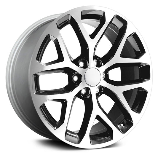 PERFORMANCE REPLICAS PR177 24X10 24 6X139.7/6X5.5 Gloss Black Machined Face