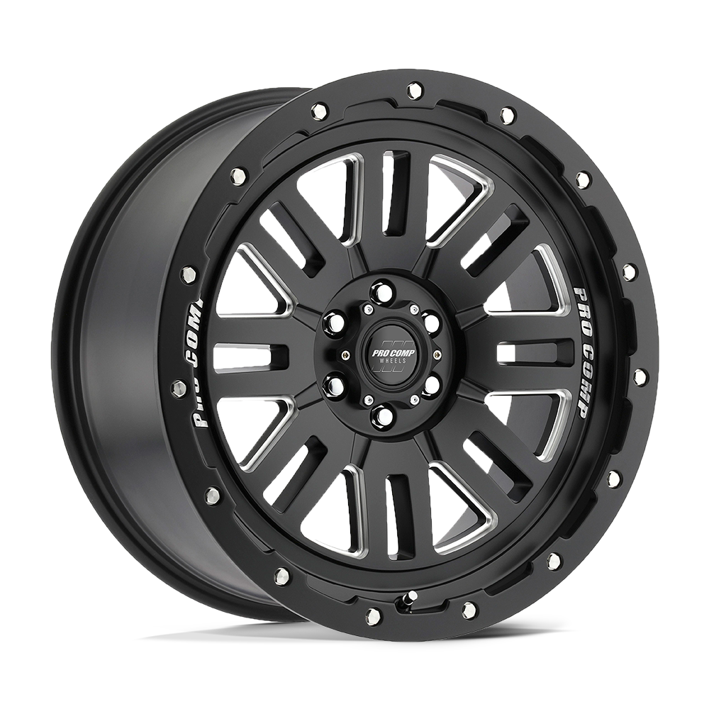 Pro Comp Alloys PA61 COGNOS - 17x9 -6mm 6x139.7 SATIN BLACK MILLED Wheel | PXA5161-7983