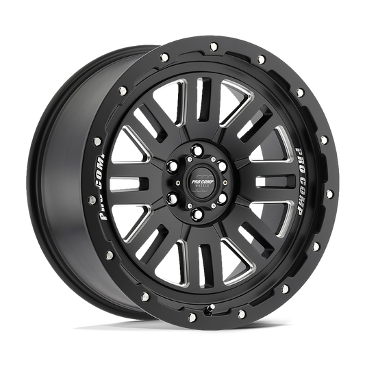 Pro Comp Alloys PA61 COGNOS - 17x9 -6mm 6x139.7 SATIN BLACK MILLED Wheel | PXA5161-7983