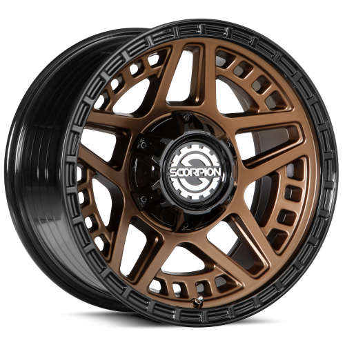 SCORPION REBEL 20X10 -19 5X127/5X135 BRONZE WITH A BLACK LIP
