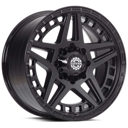 SCORPION REBEL 20X10 -19 6X135/6X139.7 MATTE BLACK WITH A GLOSS BLACK LIP