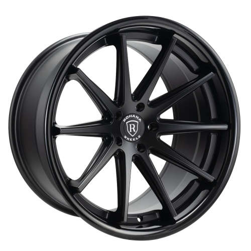 Rohana RFC10 19x9.5 +20 5x120 Matte Black with a Gloss Black Lip